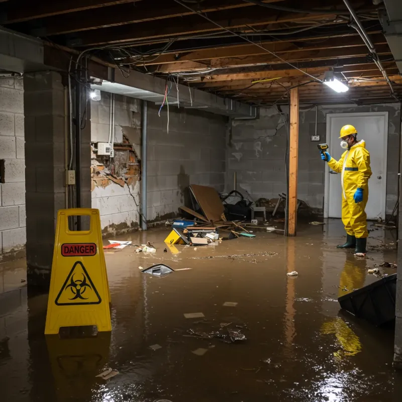 Flooded Basement Electrical Hazard in Lamoille County, VT Property